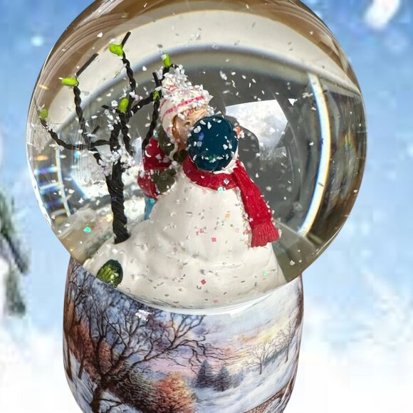 Frosty the Snowman Musical Snow Globe Romans Christmas Deer Snowball Fig… - Picture 6 of 11